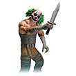 Batman Arkham City Series 3 Clown Thug with Knife Figure